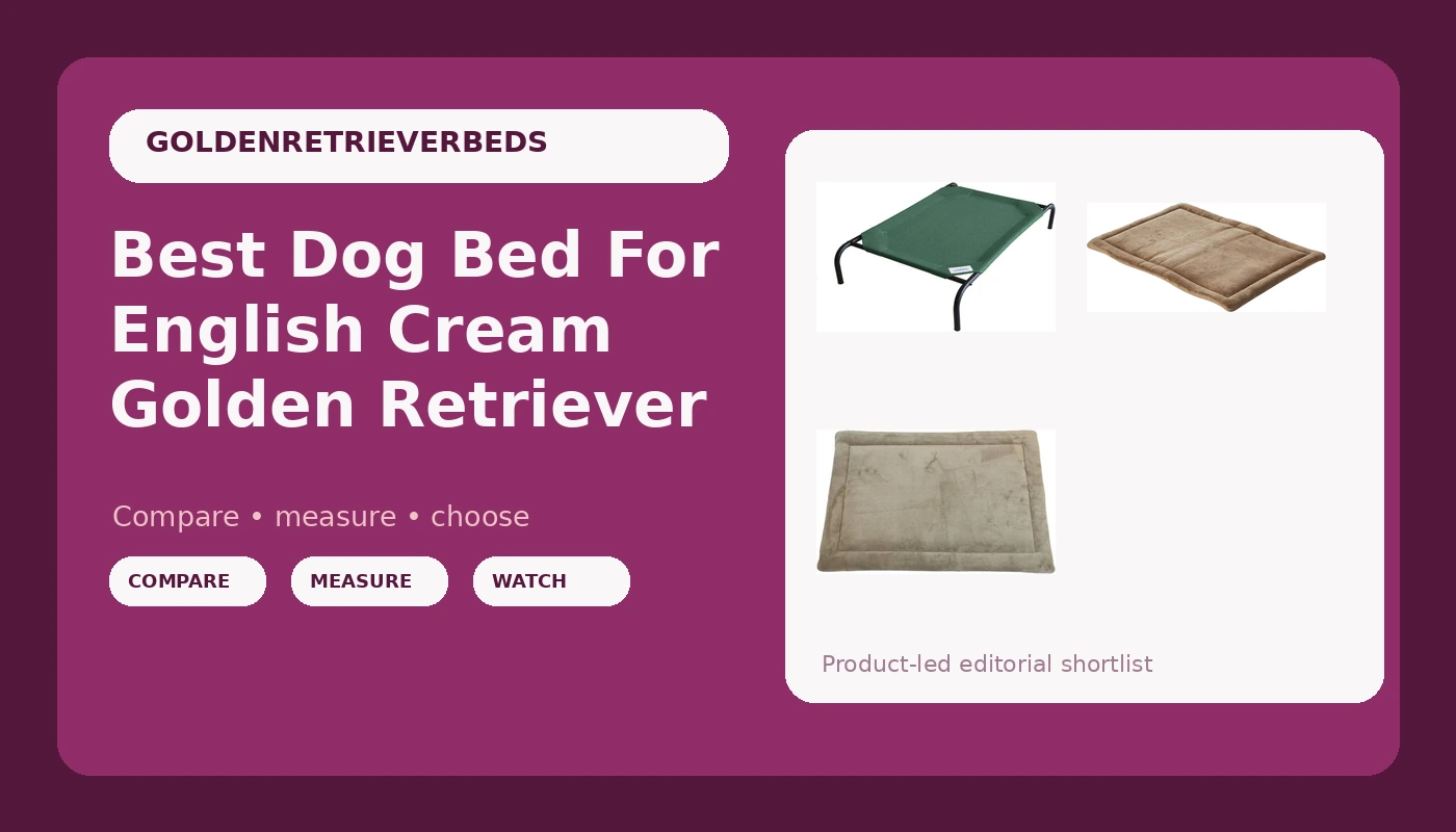 Best Dog Bed For English Cream Golden Retriever - GoldenRetrieverBeds review with measurements and honest opinion