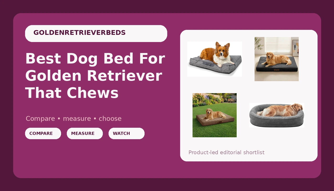 Best Dog Bed For Golden Retriever That Chews - GoldenRetrieverBeds review with measurements and honest opinion