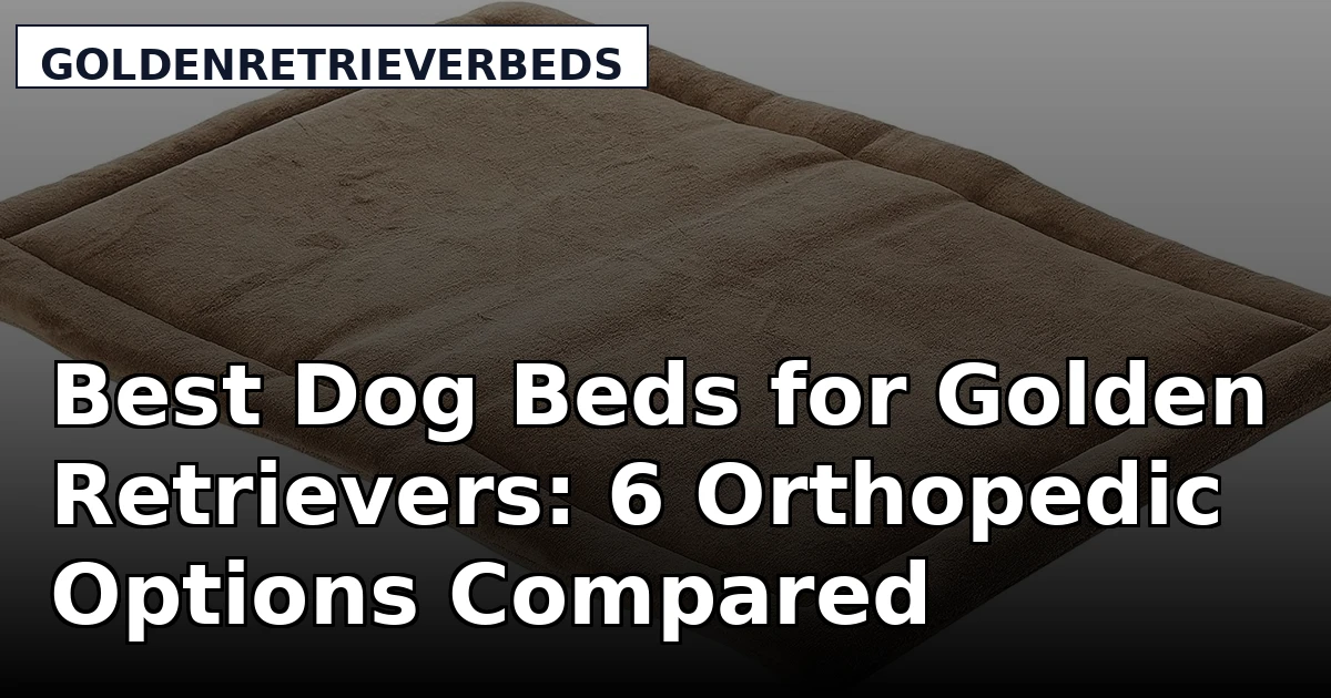 Best Dog Beds for Golden Retrievers: 6 Orthopedic Options Compared