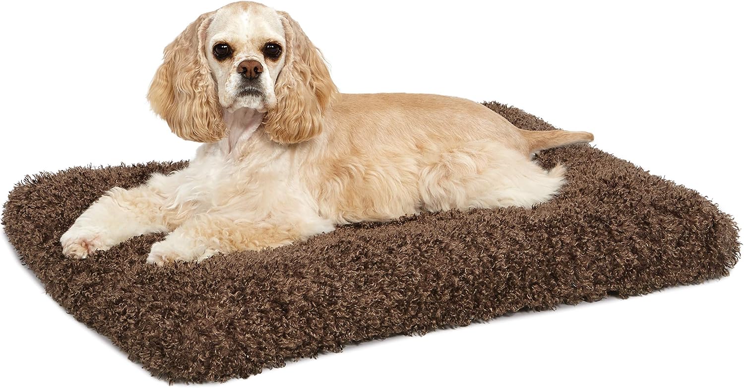 MidWest Homes for Pets Medium QuietTime Deluxe Coco Chic Pet Bed, Ultra-Soft ...